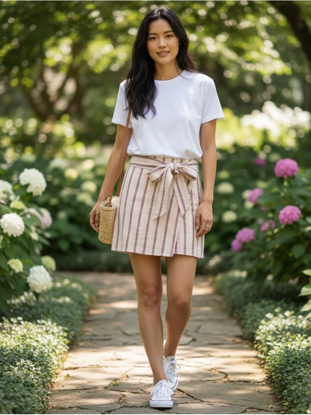 New Revolve SS Wrap belted skirt size Small Sample sale item